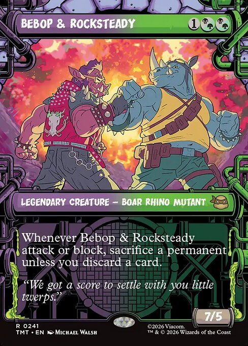 Bebop & Rocksteady MTG Karte kaufen - Teenage Mutant Ninja Turtles - Englisch - TcG Love