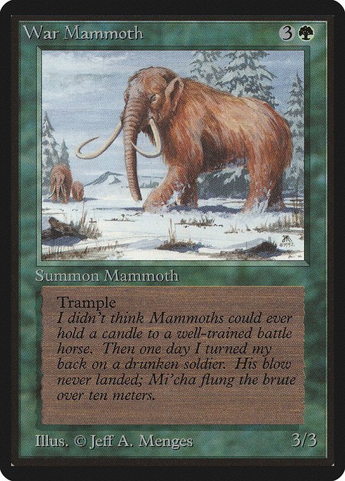 War Mammoth MTG Karte kaufen - Limited Edition Beta - Englisch - TcG Love