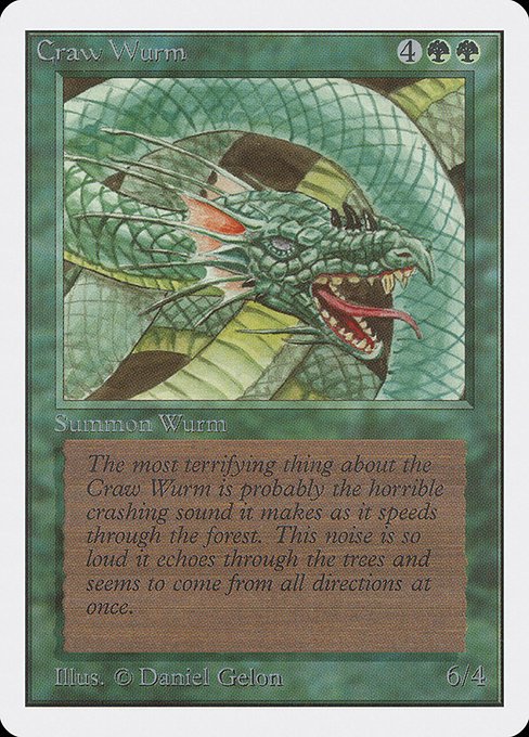 Craw Wurm MTG Karte kaufen - Unlimited Edition - Englisch - TcG Love