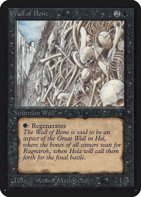 Wall of Bone MTG Karte kaufen - Limited Edition Alpha - Englisch - TcG Love