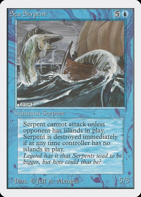 Sea Serpent MTG Karte kaufen - Unlimited Edition - Englisch - TcG Love