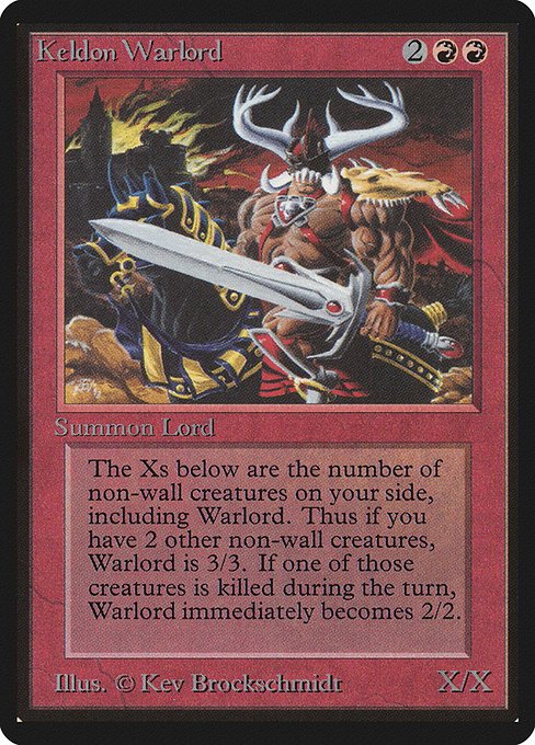 Keldon Warlord MTG Karte kaufen - Limited Edition Beta - Englisch - TcG Love