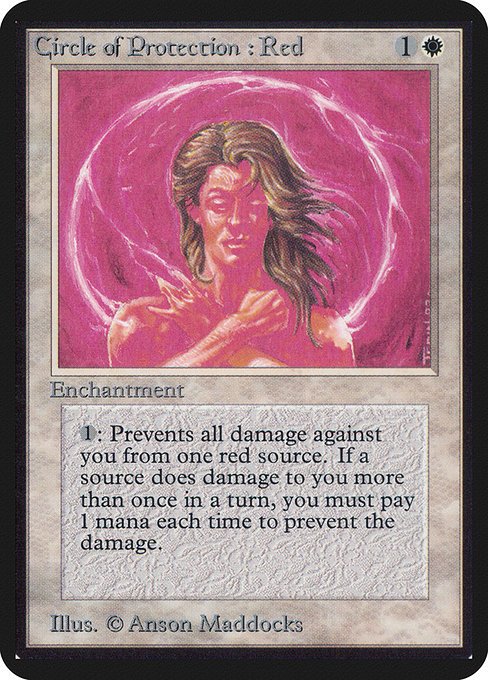 Circle of Protection: Red MTG Karte kaufen - Limited Edition Alpha - Englisch - TcG Love