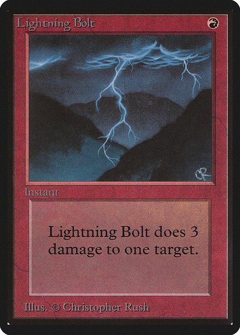 Lightning Bolt MTG Karte kaufen - Limited Edition Beta - Englisch - TcG Love