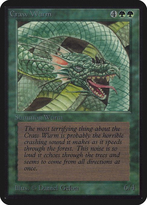Craw Wurm MTG Karte kaufen - Limited Edition Alpha - Englisch - TcG Love