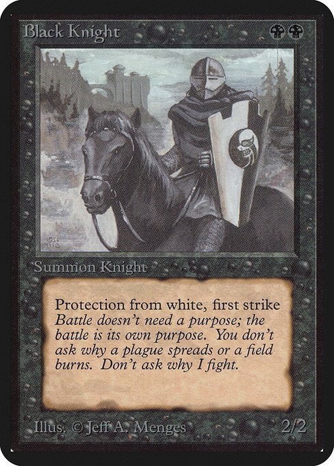 Black Knight MTG Karte kaufen - Limited Edition Alpha - Englisch - TcG Love
