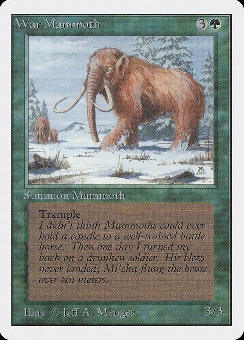 War Mammoth MTG Karte kaufen - Unlimited Edition - Englisch - TcG Love