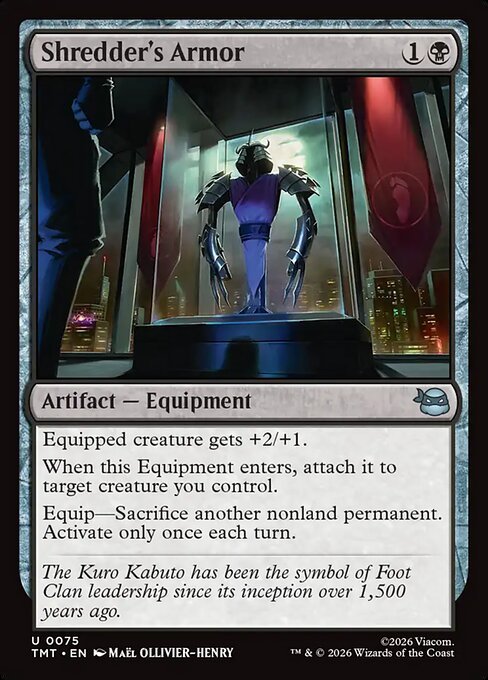 Shredder's Armor MTG Karte kaufen - Teenage Mutant Ninja Turtles - Englisch - TcG Love