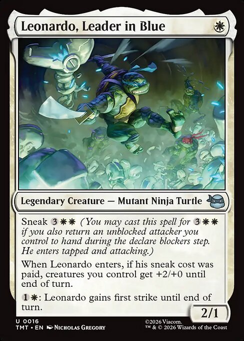 Leonardo, Leader in Blue MTG Karte kaufen - Teenage Mutant Ninja Turtles - Englisch - TcG Love