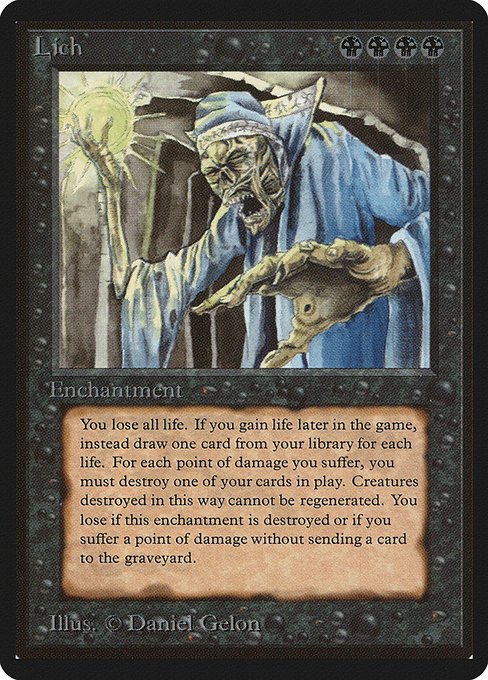 Lich MTG Karte kaufen - Limited Edition Beta - Englisch - TcG Love