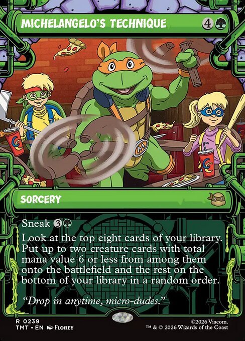 Michelangelo's Technique MTG Karte kaufen - Teenage Mutant Ninja Turtles - Englisch - TcG Love