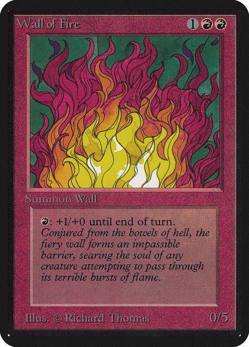 Wall of Fire MTG Karte kaufen - Limited Edition Alpha - Englisch - TcG Love