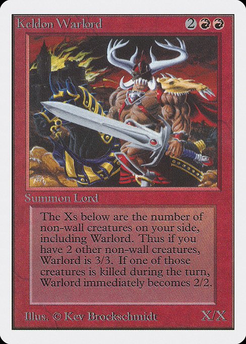 Keldon Warlord MTG Karte kaufen - Unlimited Edition - Englisch - TcG Love