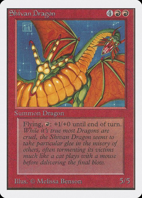 Shivan Dragon MTG Karte kaufen - Unlimited Edition - Englisch - TcG Love